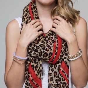 🔅Just in🔅Red Leopard Animal Print Scarf Sarong